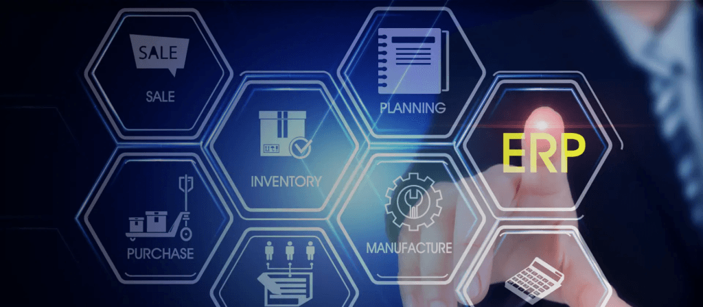 Enterprise resource planning with CMMS software system
