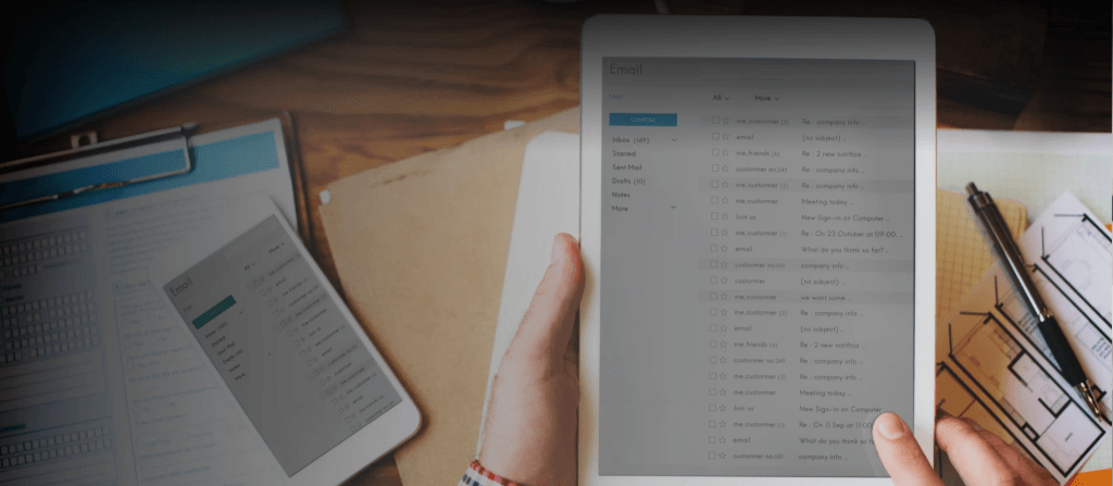 Digital work order system used by an employee on a tab