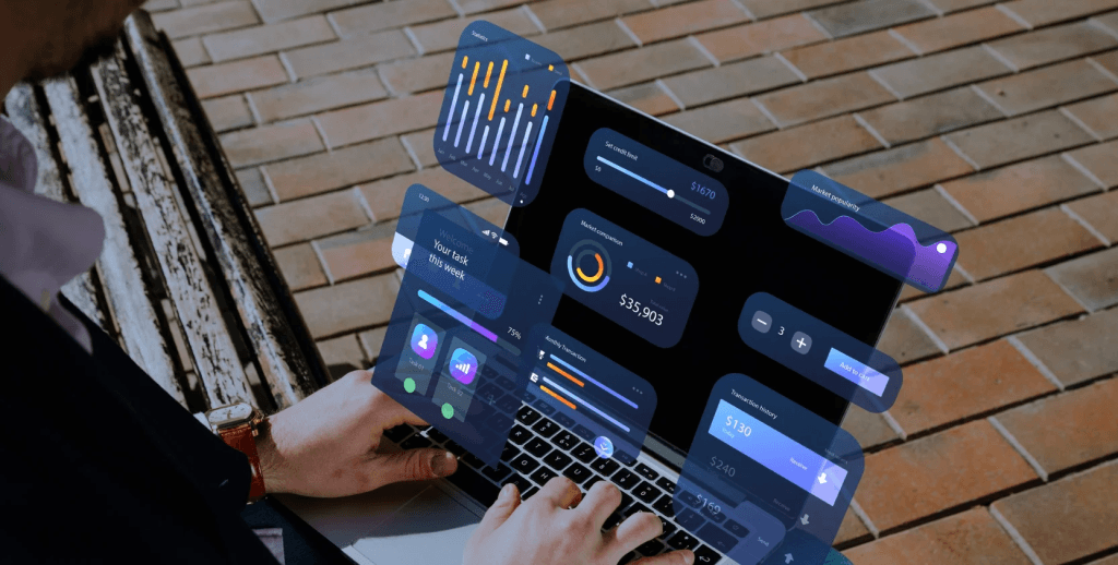 Person using RMM tool to manage an IT network.